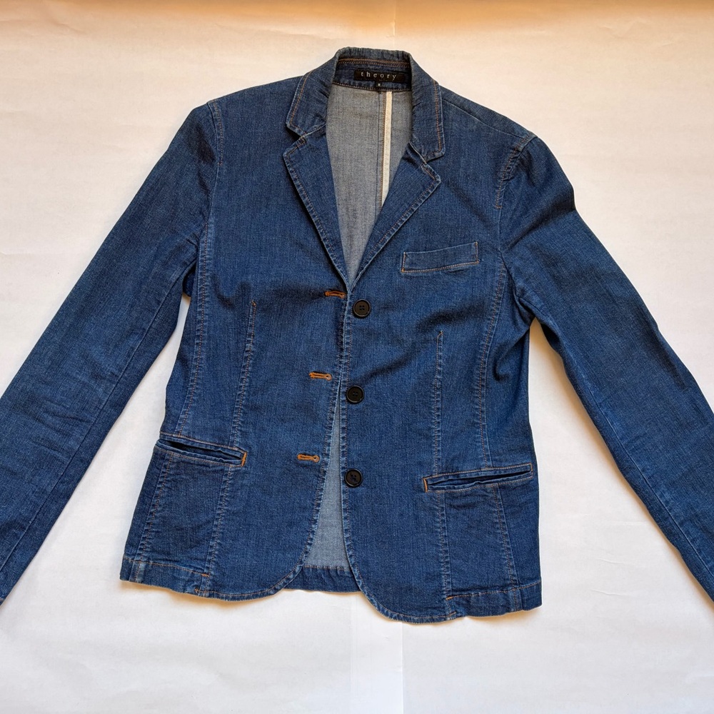 Theory Denim Jacket, Size M